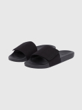Black Canvas Sliders  Men