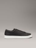 Black Leather Trainers  Men
