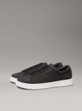 Black Leather Trainers  Men