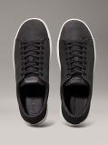 Black Leather Trainers  Men