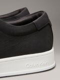 Black Leather Trainers  Men