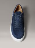 Blue Leather Trainers  Men