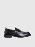 Μαύρο Δερμάτινα Loafers  Άνδρας