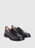 Μαύρο Δερμάτινα Loafers  Άνδρας