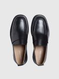 Μαύρο Δερμάτινα Loafers  Άνδρας