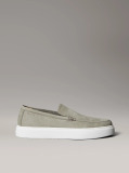 Green Leather Hybrid Moccasins  Men