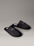 Black Signature Logo Hotel Slippers  Men
