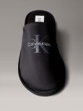 Black Signature Logo Hotel Slippers  Men
