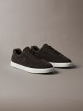 Καφέ Σουέτ Sneakers Με Signature Λογότυπο  Άνδρας