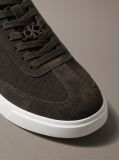 Καφέ Σουέτ Sneakers Με Signature Λογότυπο  Άνδρας