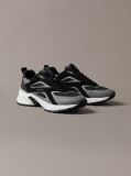 Μαύρο Sneakers Από Πλεκτό Δίχτυ  Άνδρας