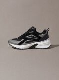 Μαύρο Sneakers Από Πλεκτό Δίχτυ  Άνδρας
