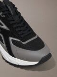 Μαύρο Sneakers Από Πλεκτό Δίχτυ  Άνδρας