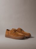 Brown Suede Hybrid Cupsole Lace-Up Shoes  Men