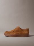 Brown Suede Hybrid Cupsole Lace-Up Shoes  Men