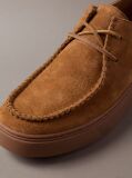 Brown Suede Hybrid Cupsole Lace-Up Shoes  Men