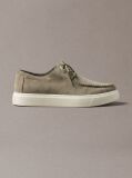 Beige Suede Hybrid Derby Shoes  Men