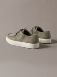 Beige Suede Hybrid Derby Shoes  Men