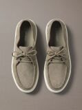 Beige Suede Hybrid Derby Shoes  Men
