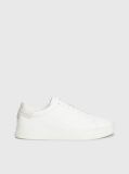White Cupsole Lace Up Sneakers  Women
