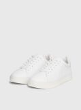White Cupsole Lace Up Sneakers  Women