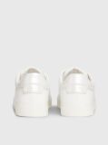 White Cupsole Lace Up Sneakers  Women