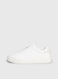 White Cupsole Lace Up Sneakers  Women