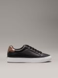 Black Leather Trainers  Women