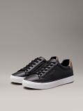 Black Leather Trainers  Women