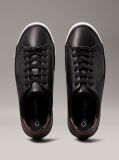 Black Leather Trainers  Women