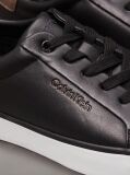 Black Leather Trainers  Women