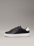 Black Leather Trainers  Women
