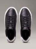 Μαύρο Δερμάτινα Sneakers Με Πλατφόρμα  Γυναίκα
