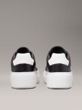 Μαύρο Δερμάτινα Sneakers Με Πλατφόρμα  Γυναίκα