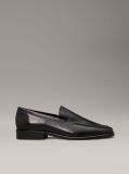 Μαύρο Δερμάτινα Τετράγωνα Loafers  Γυναίκα