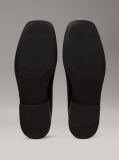 Μαύρο Δερμάτινα Τετράγωνα Loafers  Γυναίκα