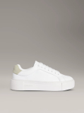 White Leather Platform trainers  Women