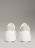 White Leather Platform trainers  Women