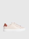 Μπεζ Δερμάτινα Sneakers  Γυναίκα