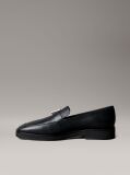 Μαύρο Δερμάτινα Loafers Με Apron Μύτη  Γυναίκα