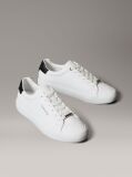 Λευκό Sneakers Από Απαλό Δέρμα Και Ανάγλυφο Λογότυπο  Γυναίκα