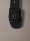 Black Amelia - Mesh Platform Sliders  Women