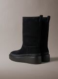 Black Suede Water Repellent Platform Boots  Women