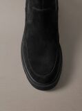 Black Suede Water Repellent Platform Boots  Women