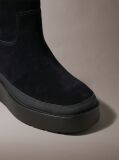 Black Suede Water Repellent Platform Boots  Women