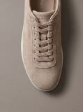Beige Suede Hybrid Ballet Sneakers  Women