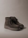 Brown Suede Platform Desert Boots  Women