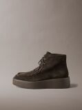 Brown Suede Platform Desert Boots  Women