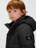 Black Recycled Polyester Puffer Jacket  Boys