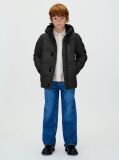 Black Recycled Polyester Puffer Jacket  Boys